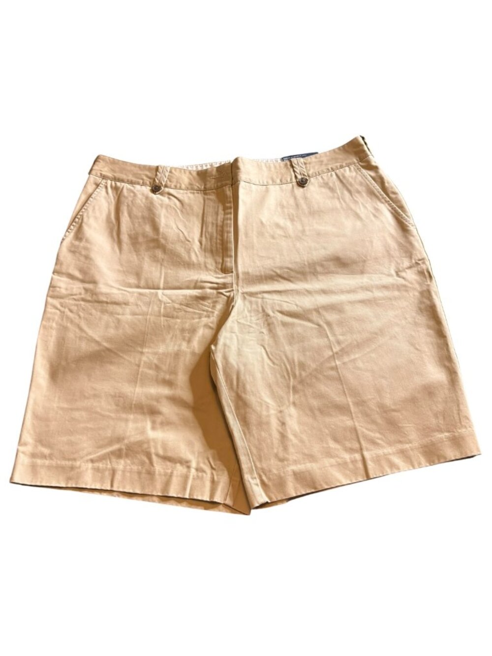 Chino Shorts 18W Beige Lands’ End NWT Womens